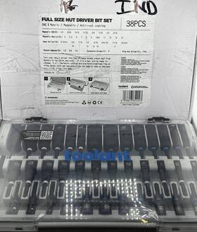 Ta01090001 Toolant 38pc Full Size Nut Driver Bit Set With Anti-rust Coating