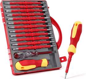 Toolinhand Us 445028594538 Toolinhand1000v Insulated Electrician Screwdriver Set Phillips Slotted Torx Hex
