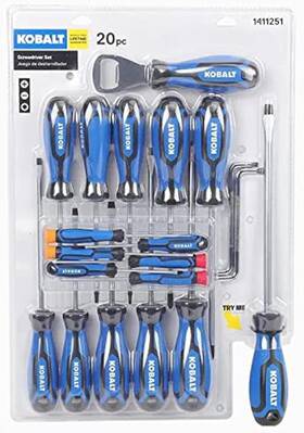 Tools 744110366518 Screwdrivers 20-piece Plastic Handle Magnetic Screwdriver Set
