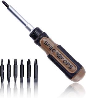 Spec-srm-1 Tools Ratcheting Screwdriver 12-in-1 Includes 6 Double-sided S2 Steel Bits Ma