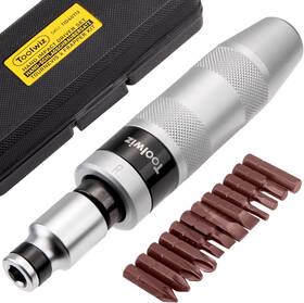 Tid40712 Toolwiz 1/2 Inch Hand Impact Screwdriver Set - 14 Pcs Reversible Manual Driv