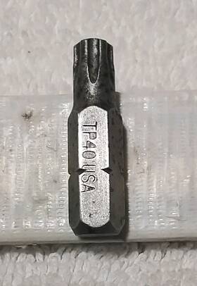 Tp-40 Torx 47516 Tp Bit 5/16 Inch Hex 1-1/4 Long Usa