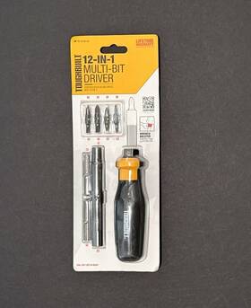 Tb-h5-m-40 Toughbuilt 12-in-1 Multi Bit Screwdriver Wrench Bolster New