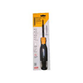 Tb-h5-mr-11 Toughbuilt 9-piece Bi-material Handle Ratcheting Assorted Multi-bit Screwdriver