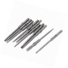 Trtasjniej175 Uxcell Long Shank Triangle Head Magnetic Screwdriver Bits Pcs
