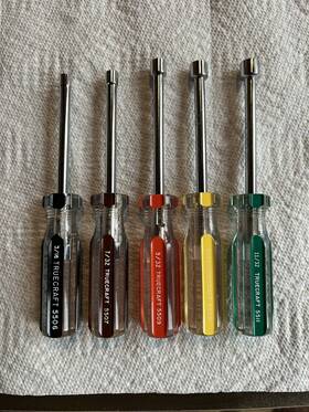5506-5511 Truecraft Vintage True Craft Tools 5 Pc. Nut Driver Set