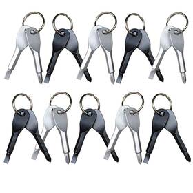 Tuantuan 651743274946 10 Set Edc Key Ring Outdoor Multifunction Chain Screwdriver Pocket Mini T