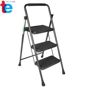 Tr58266 Turitrade 3 Step Ladder Folding Stool With Wide Anti-slip Pedal 330 Lbs Sturdy Steel Tr58266 Turitrade 3 Step Ladder Folding Stool With Wide Anti-slip Pedal 330 Lbs Sturdy Steel