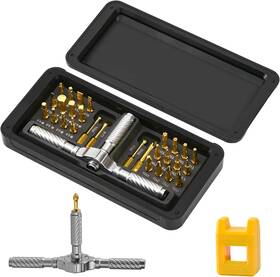 Tyjdtyr 726084309418 Christmas Stocking Stuffer For Men 30-in-1 Magnetic Ratchet Screwdriver Set