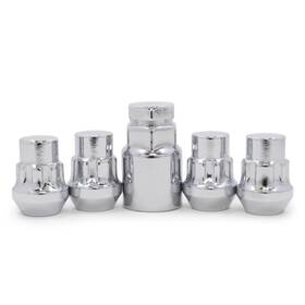 Tymmc 523550399877 Blueskyz Lug Wheel Lock Nuts 12x1.25 Bulge Acorn Locking Lugs - Chrome Key 4