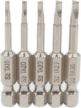 Uacen 445017835840 5 Piece Magnetic Triangle Screwdriver Bit S2 Steel Triangular