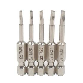 Uacen 739515141938 5 Piece Magnetic Triangle Screwdriver Bit S2 Steel Triangular Se