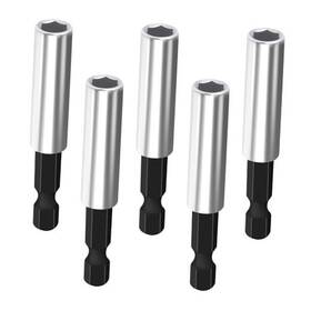 Ubesths U2025092401 1/4 Inch Magnetic Extension Bit Holder Set 5 Pack Hex Shank Screwdriver