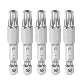 S23051900ux0545 Unique Bargains 5pcs T45 Magnetic Security Star 5 Point Screwdriver Bit 1/4 Hex Shank 2 Length