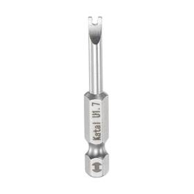 S23051900ux0546 Unique Bargains 1.7mm Magnetic Spanner U Type Screwdriver Bit 1/4 Hex Shank 2 Length - Silver