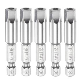 S23051900ux0578 Unique Bargains 5pcs H8 Magnetic Security Pentagon Screwdriver Bit 1/4 Hex Shank 2 Length - Tone