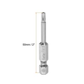 S23051900ux0687 Unique Bargains 5pcs T15 Magnetic Security Star 5 Point Screwdriver Bit 1/4 Hex Shank 2 Length
