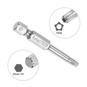 S23051900ux0689 Unique Bargains 5pcs T20 Magnetic Security Star 5 Point Screwdriver Bit 1/4 Hex Shank 2 Length