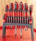 Unique S Shop 18 Pcs Screwdriver Set Free Standing Or Wall Mount Stand Phillips Magnetic Tips 8896248231984
