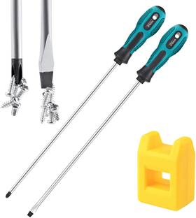 Uoboeuq 779880488160 2piece 12ftft Long Screwdriver Set Blade Ph2 12inch Magnetic