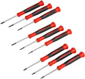 Sd-002 Uphill Merchandise Llc Efficere 9-piece Precision Screwdriver Set Phillips #0 #00 #000 Flat 1.5mm