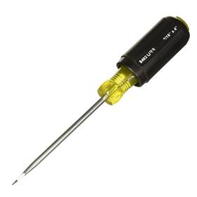 Urrea 660731622461 Slotted Screwdriver 3/16 Tip Flat Head Driver With 4 Long Round Shank And Acetat