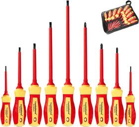 Us 711181336412 9 Pcs 1000v Insulated Electrical Screwdriver Set 4 Phillips And 5 Slotted Screw
