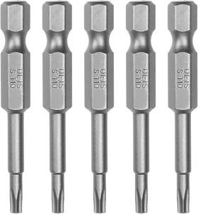Ut190816p-0013 Utoolmart 1/4 Inch Hex Shank Screwdriver Bits Star 5 Point Hollow Head Ts10