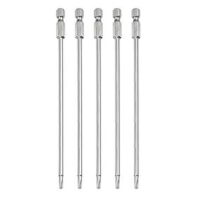Uxcell 601968133719 5pcs T15 Security Torx Bit 1/4 Inch Hex Shank 6 Long Tamper Resistant Star