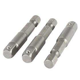 Uxcell 601968941437 3pcs 1/4 Inch Hex To Socket Adapter Set Impact Driver/drill