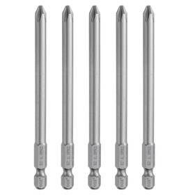 Uxcell 601968942120 5pcs Ph2 #2 Phillips Screwdriver Bit 1/4 Inch Hex Shank 100mm Long