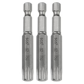 Uxcell 609044679472 3pcs T50 Torx Head Screwdriver Bit 1/4 Inch Hex Shank 2.6 65mm Magnetic No Hole