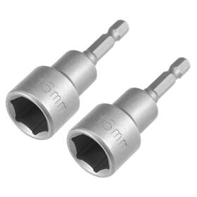 Uxcell 609876781039 2pcs 1/4 Inch Quick Change Shank Cr-v 16mm Magnetic Nut Setter 2.5 Length