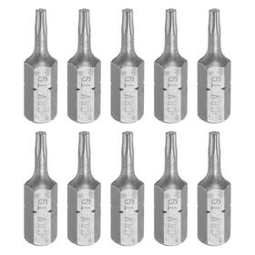 Uxcell 617662712907 10pcs 1/4 Inch Hex Shank T9 Head 1 Length Torx Screwdriver Bit