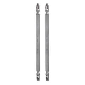 Uxcell 617662996758 2pcs Ph2/sl6 Magnetic Double Ended Phillips Slotted Screwdriver Bit 6 Inch Length