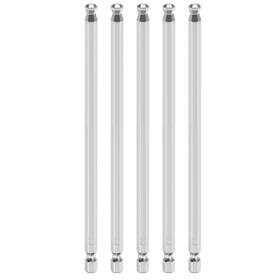 Uxcell 619668055828 5pcs Ball End Hex Screwdriver Bit H6 Head 1/4 Inch Shank 6 Long Magnetic