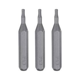 Uxcell 619668373137 3pcs H1.3 Magnetic Hex Screwdriver Bit 5/32 Inch Shank 28mm Length S2 Steel