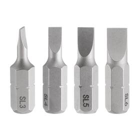 Uxcell 619668440709 Sl3/sl4/sl5/sl6 Magnetic Slotted Screwdriver Bit 1/4 Inch Hex Shank 25mm Length