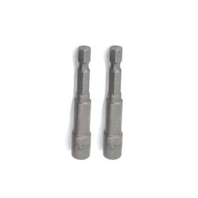 Uxcell 619668461353 4 Pcs 11 X 65mm/ 0.43 Inch 2.6 Chrome-vanadium Hex Socket Nut Driver Gray
