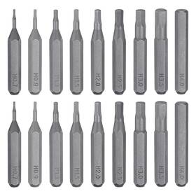 Uxcell 632702517021 18pcs Screwdriver Bit Set H0.7 To 4.0 28mm Magnetic Hex Power