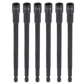 Uxcell 632702871376 6pcs Nut Driver Drill Bit 8mm Socket 1/4 Inch Hex Shank 6 Long Magnetic Setter