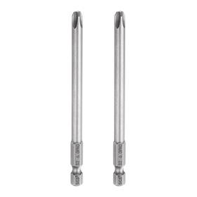 Uxcell 636939460037 2pcs Ph3 Phillips Screwdriver Bit 1/4 Inch Hex Shank 4 Long 0.24 Rod Magnetic