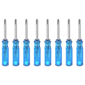 Uxcell 636939846213 8pcs Ph0 Mini Phillips Screwdriver 2mm Magnetic Cross Head 45mm Length Blue