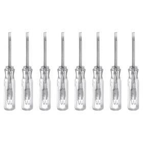 Uxcell 636939846534 8pack Sl1.5 Mini Slotted Screwdriver 1.5mm Magnetic Flat Head 45mm Transparent