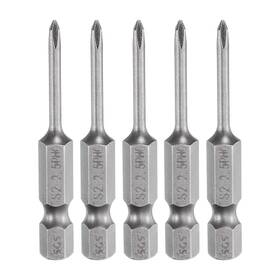 Uxcell 639664820053 5pcs Magnetic Phillips Screwdriver Bit Ph0 1/4 Inch Hex Shank 50mm Long 2.5mm Rod