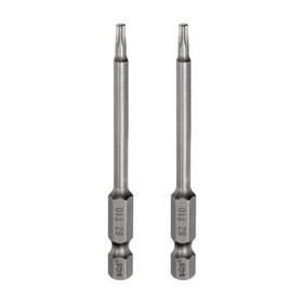 Uxcell 649603125477 2pcs T10 Torx Head Screwdriver Bit 1/4 Inch Hex Shank 3 Long Magnetic No Hole Tip