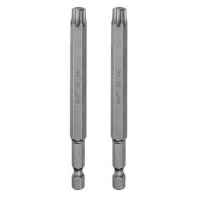 Uxcell 649603126146 2pcs T45 Torx Head Screwdriver Bit 1/4 Inch Hex Shank 4 Long Magnetic No Hole Tip