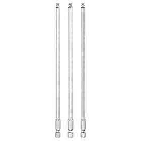 Uxcell 656320713795 3pcs Ball End Hex Screwdriver Bit Set 4mm Magnetic 1/4 Inch Shank 8