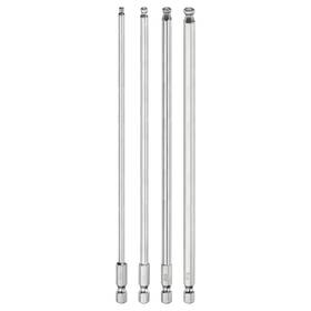 Uxcell 656320714112 4pcs Ball End Hex Screwdriver Bit Set 3mm-6mm Magnetic 1/4 Inch Shank 8