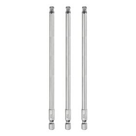 Uxcell 656320714952 3pcs Ball End Hex Screwdriver Bit Set 5mm Magnetic 1/4 Inch Shank 6 Long